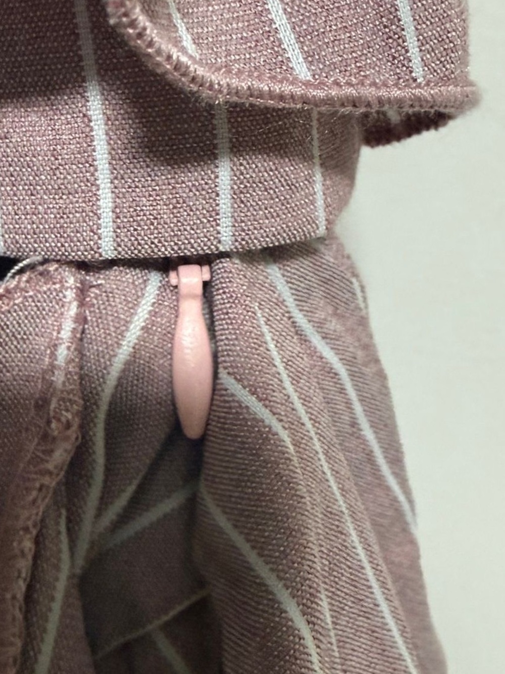 Superdown Pink Striped Ruffle Wrap Romper XS - Picture 8 of 8